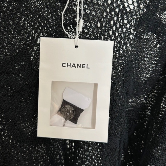 Authentic Chanel CC Coco Crochet Dress with Belt 38 - Picture 2 of 13